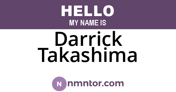 Darrick Takashima