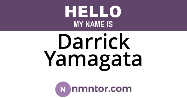 Darrick Yamagata