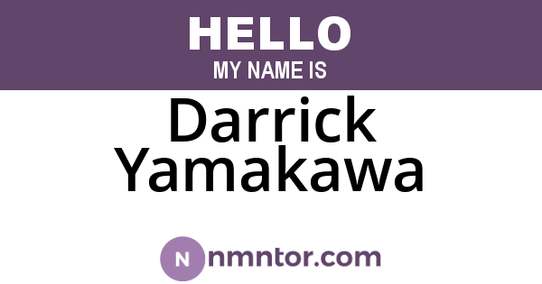 Darrick Yamakawa