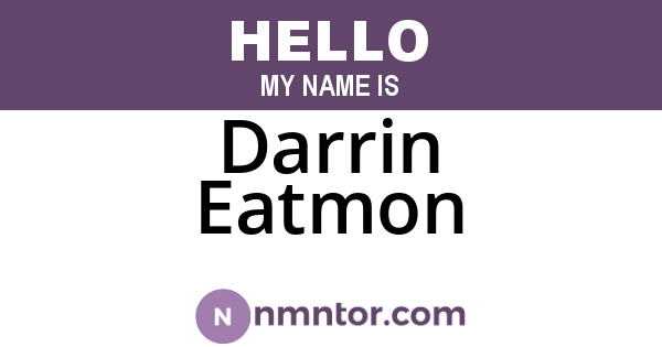 Darrin Eatmon