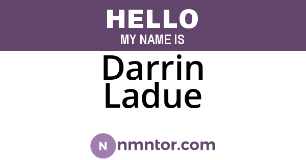 Darrin Ladue