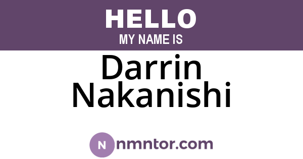 Darrin Nakanishi