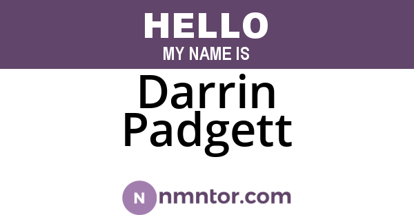 Darrin Padgett