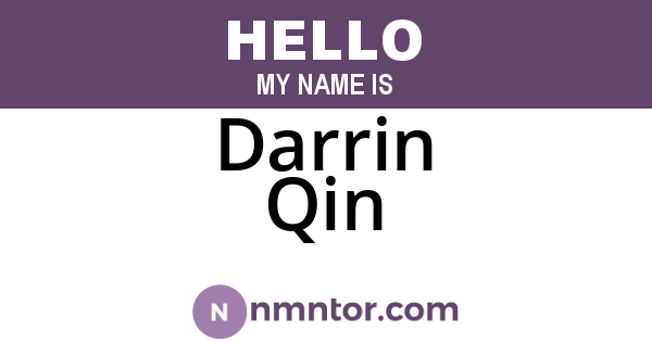 Darrin Qin