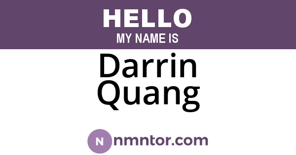 Darrin Quang