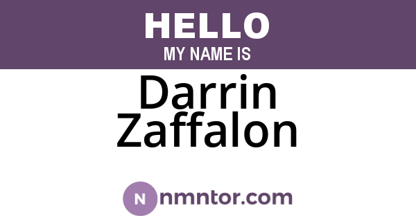 Darrin Zaffalon