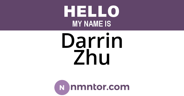 Darrin Zhu