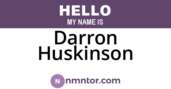 Darron Huskinson