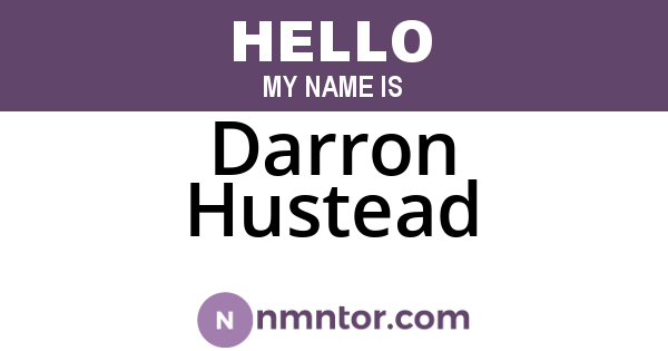 Darron Hustead