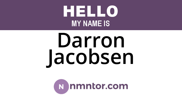 Darron Jacobsen