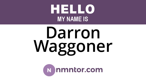 Darron Waggoner