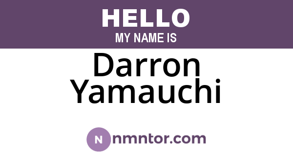 Darron Yamauchi
