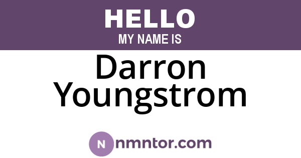 Darron Youngstrom