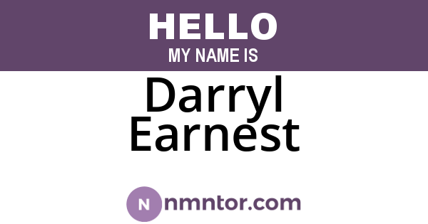 Darryl Earnest