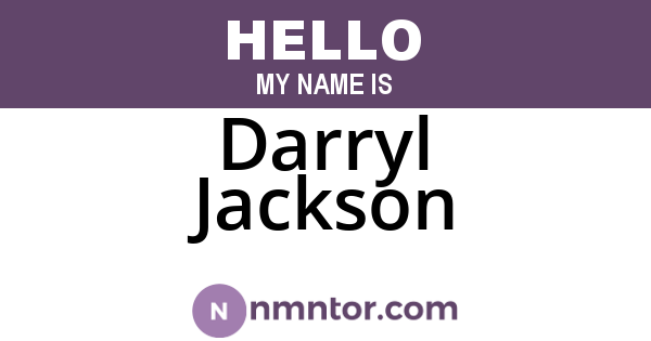 Darryl Jackson
