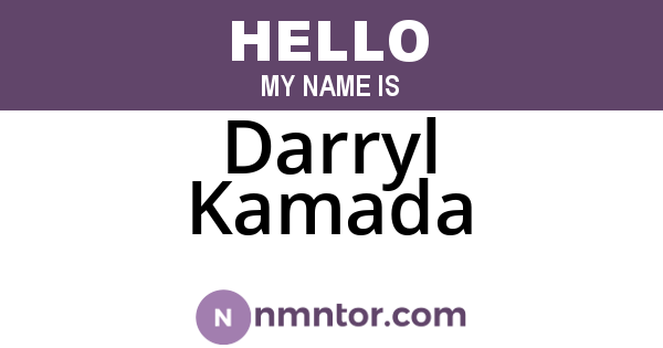 Darryl Kamada