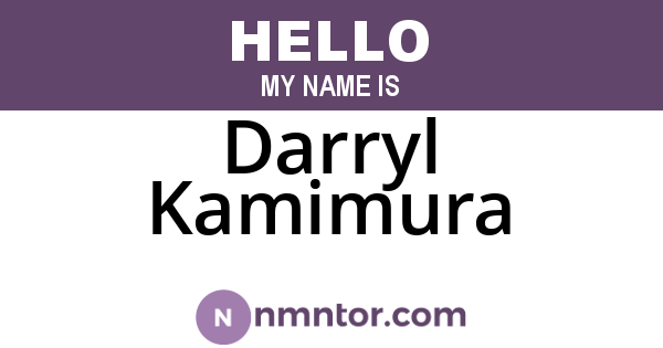 Darryl Kamimura