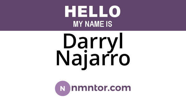 Darryl Najarro