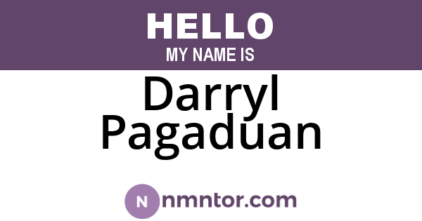 Darryl Pagaduan