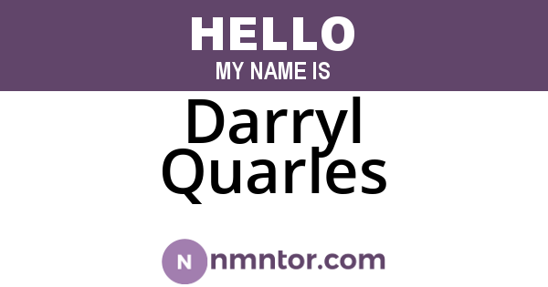 Darryl Quarles