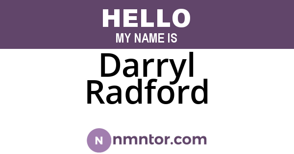 Darryl Radford