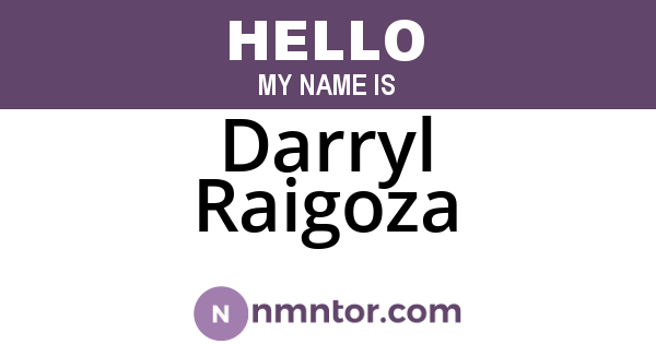 Darryl Raigoza