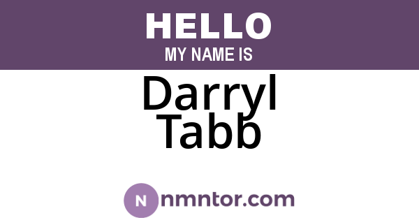 Darryl Tabb