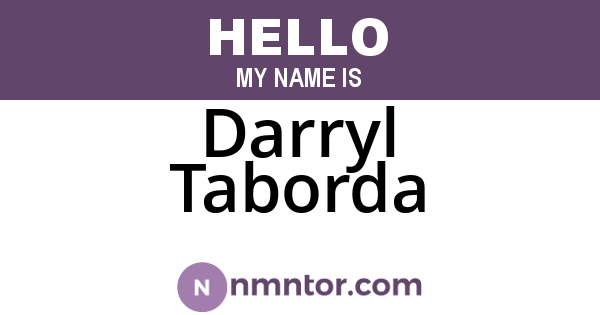 Darryl Taborda