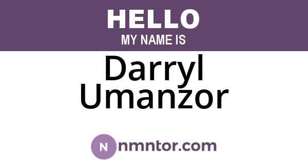 Darryl Umanzor