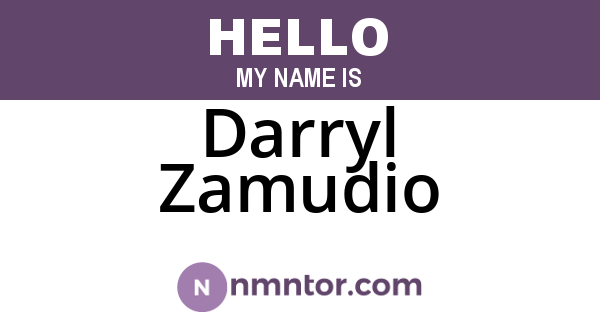 Darryl Zamudio