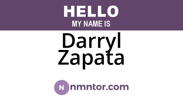 Darryl Zapata