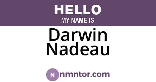 Darwin Nadeau