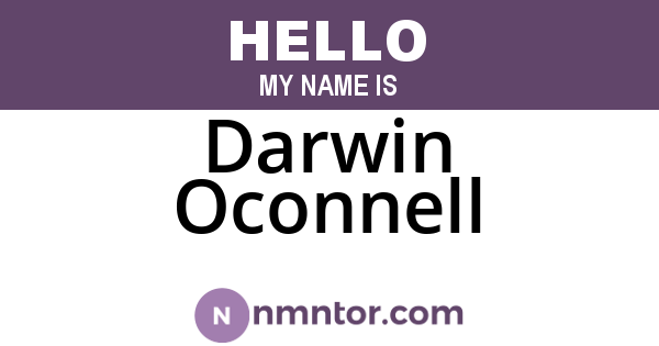 Darwin Oconnell