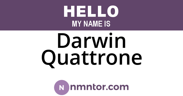 Darwin Quattrone