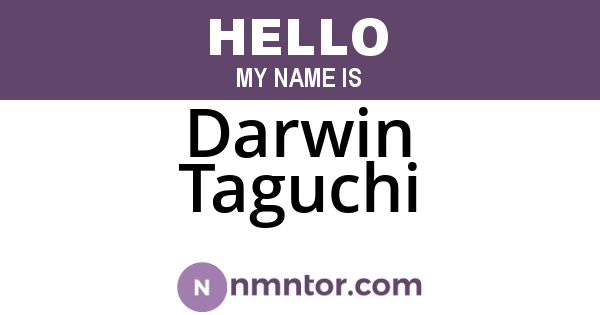 Darwin Taguchi