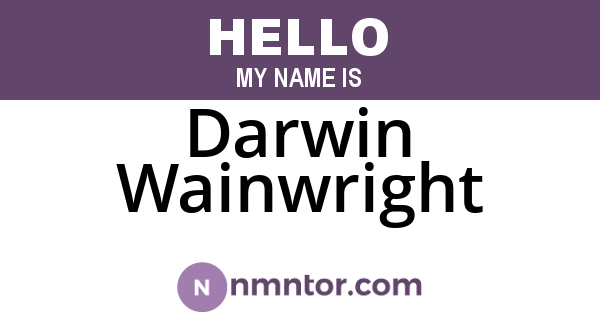 Darwin Wainwright