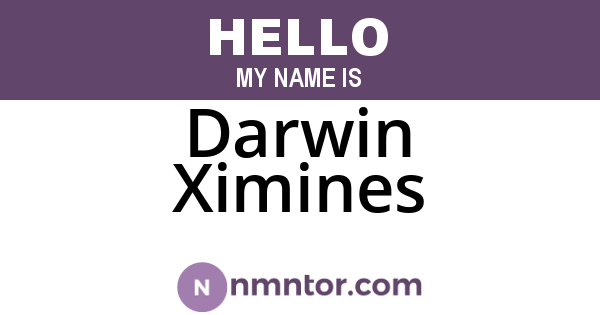 Darwin Ximines