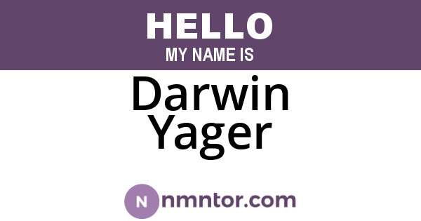 Darwin Yager