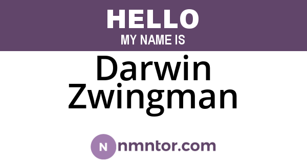 Darwin Zwingman