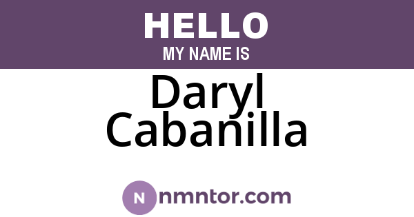 Daryl Cabanilla