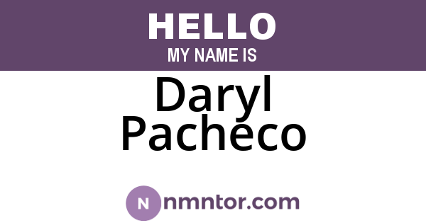 Daryl Pacheco