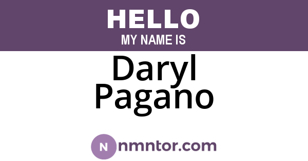Daryl Pagano