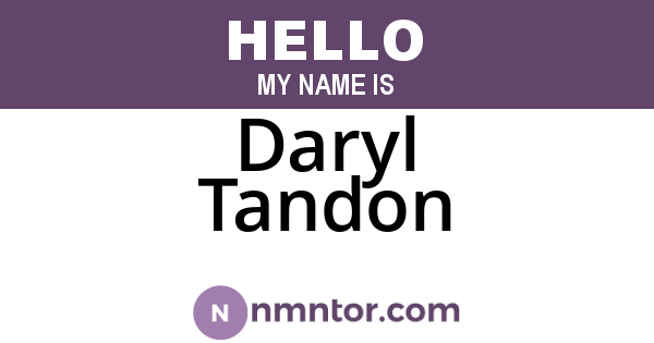 Daryl Tandon