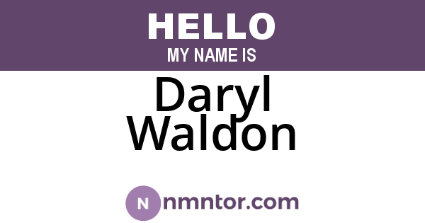 Daryl Waldon