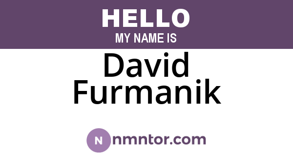 David Furmanik