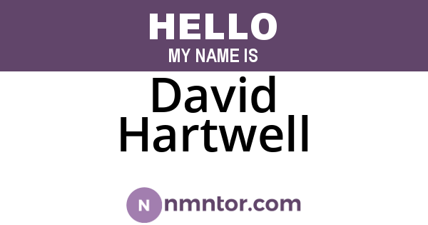 David Hartwell