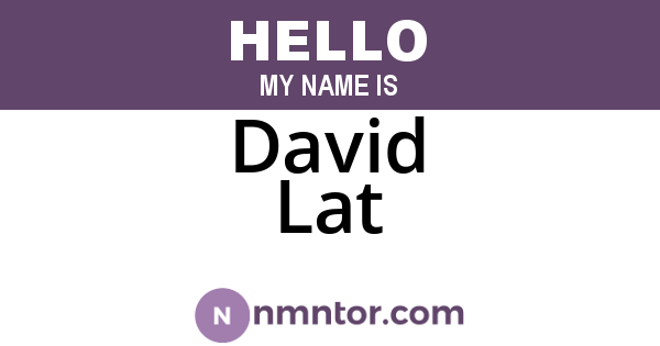 David Lat