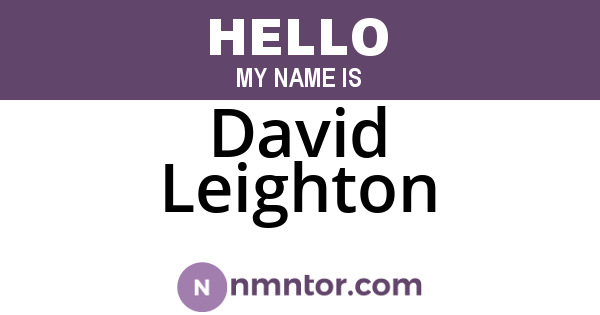 David Leighton