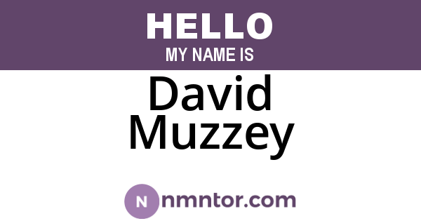 David Muzzey