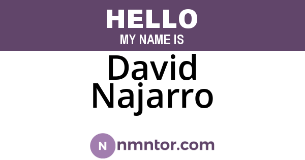 David Najarro